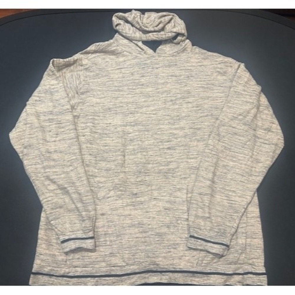 Super Massive Men's Hoodie Sweatshirt Gray Marl Long‎ Sleeve Pockets - Size L